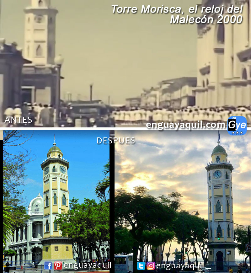 Torre Morisca de Guayaquil - Reloj publico