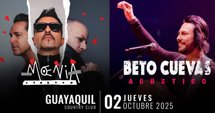 Concierto de Moenia Beto Cuevas en Guayaquil
