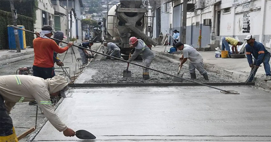 renovacion de calles con concreto en Guayaquil
